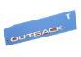 Image of Deck Lid Emblem. Glass Decal. Hatch Emblem. LETTER MARK. LETTER MK OBK (Rear, Back). Emblem or... image for your Subaru Outback  